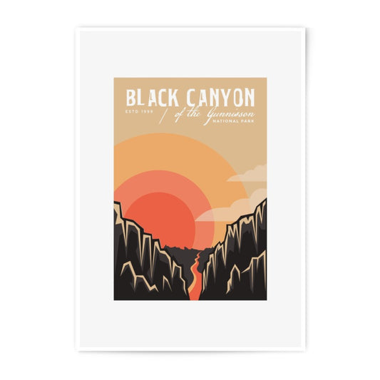Black Canyon Photographic Print, Gunnison National Park Art, Colorado Wall Decor, Nature Photography, Travel Poster Print, Home Decor Art - Tawshia