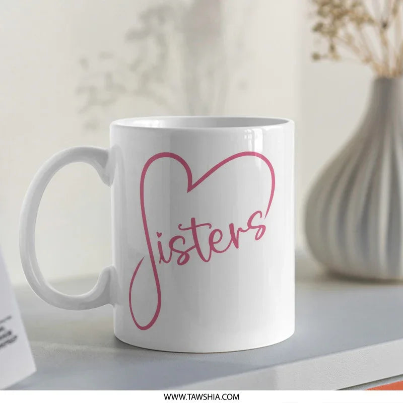 Sisters Mug, Sister Gift, Sister Love Mug, Best Sister Ever, Sister Birthday Gift, Sister Christmas Gift Idea, Sister Coffee Mug - Tawshia