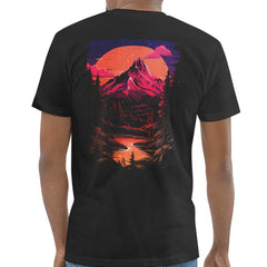 Stunning Red Mountain and River Scene T-shirt product type