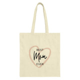 Best Mom Ever Tote Bag, Mothers Day Gift Bag, Everyday Tote, Mom Birthday Gift, Gift for Mom, Heart Tote, Shopping Bag, Cute Tote - Tawshia