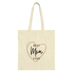 Best Mom Ever Tote Bag, Mothers Day Gift Bag, Everyday Tote, Mom Birthday Gift, Gift for Mom, Heart Tote, Shopping Bag, Cute Tote - Tawshia