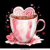 Heart Cocoa Pinback Button, Valentine's Day Gift, Romantic Badge, Coffee Lover Pin, Sweet Treat Button, Cute Accessory, Gift for Her - Tawshia