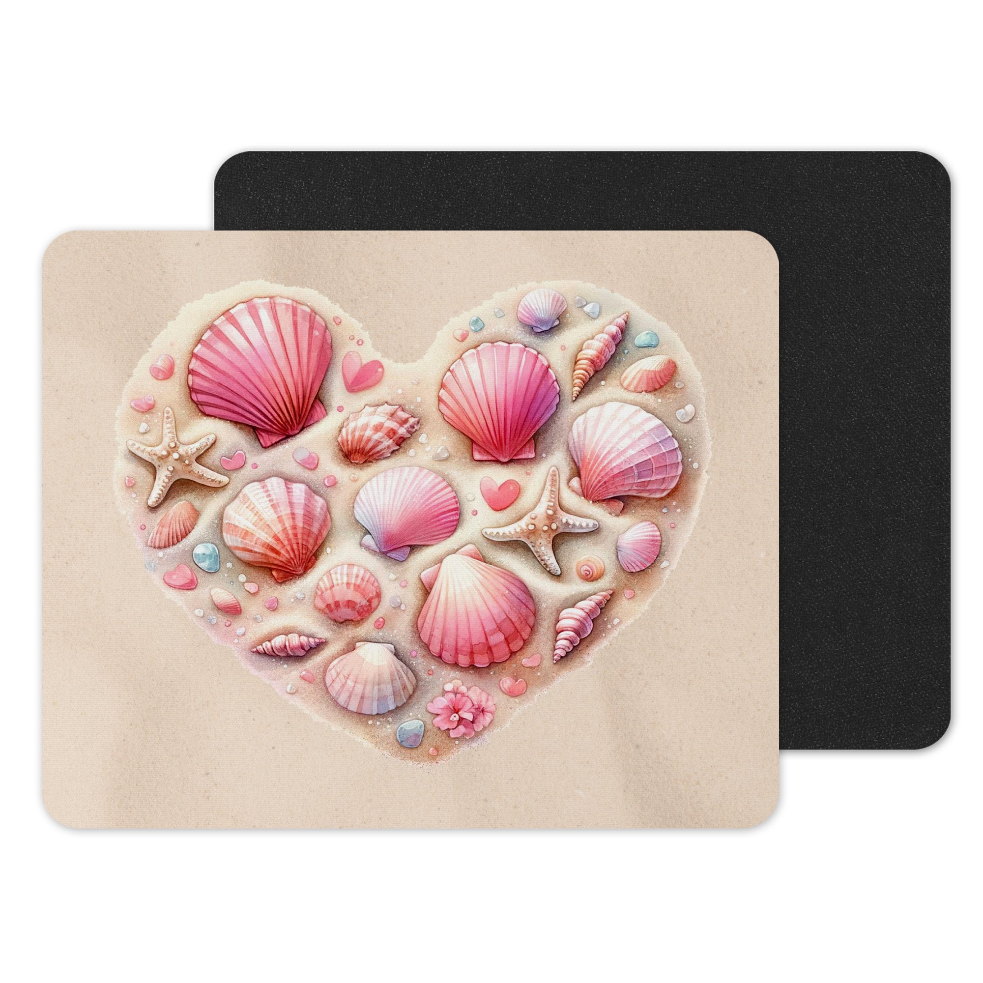 Coastal Heart Beach Theme Mouse Pad product