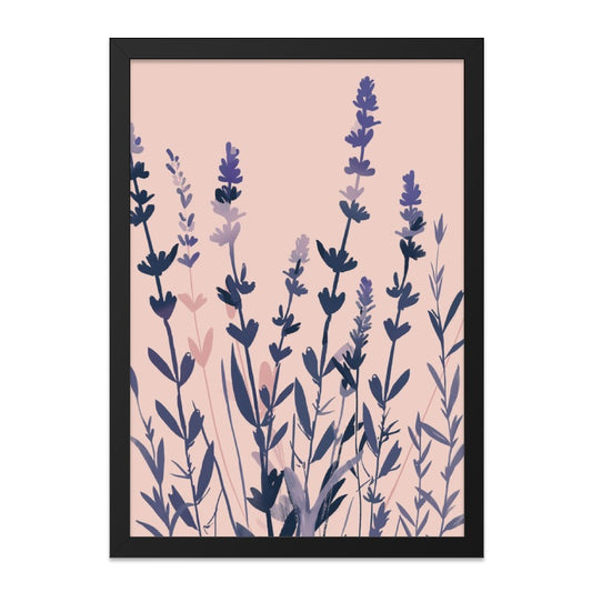 Lavender Wall Art Print, Floral Wall Decor, Botanical Art Print, Purple Flower Artwork, Home Decor, Nature Inspired Wall Art - Tawshia
