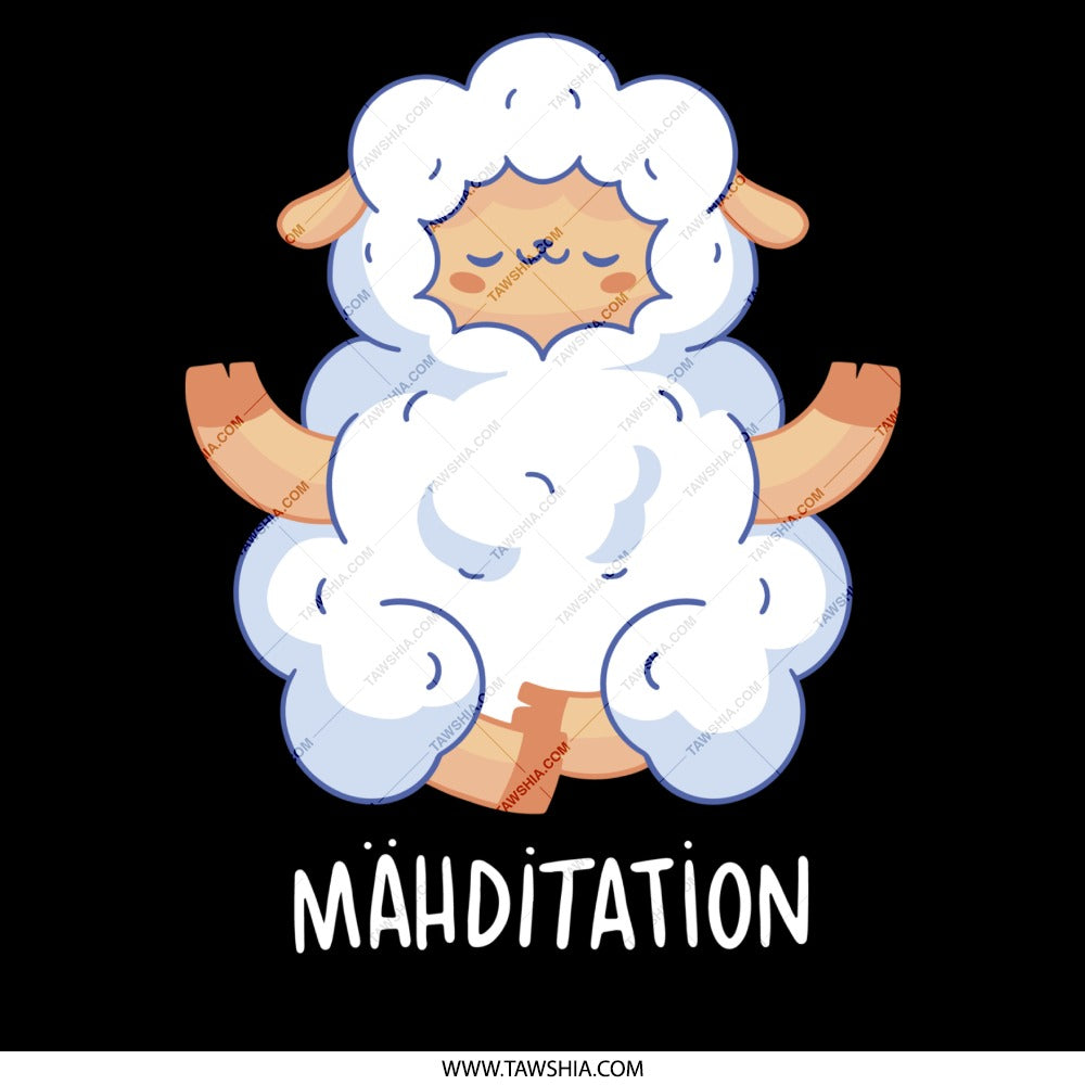 Cute Sheep Design Mahditation Graphic product