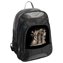 Floral Door Backpack, Fantasy Art Backpack, Whimsical Backpack, Unique Backpack, Stylish Backpack, School Backpack - Tawshia