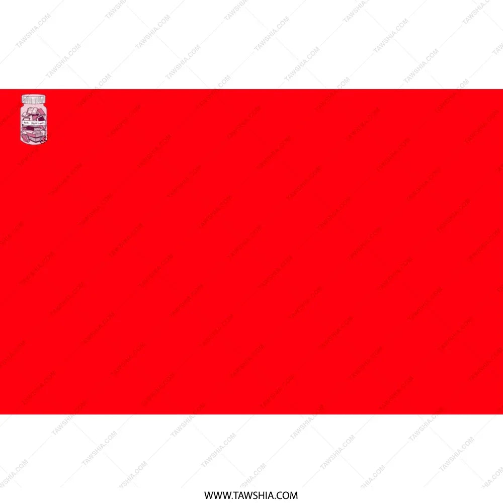 Vibrant Red Rectangular Banner with Icon product