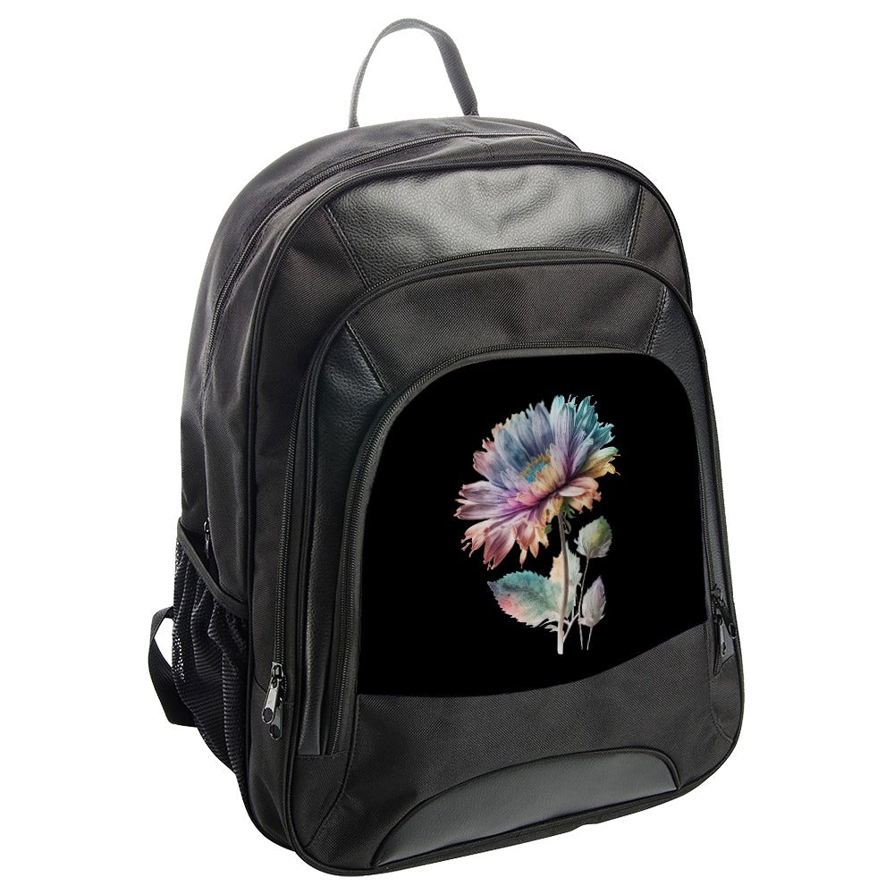 Floral Backpack, Unique Flower Art Backpack, Colorful Flower Gift, School Bag, Travel Backpack, Lightweight Backpack, Artistic Backpack - Tawshia