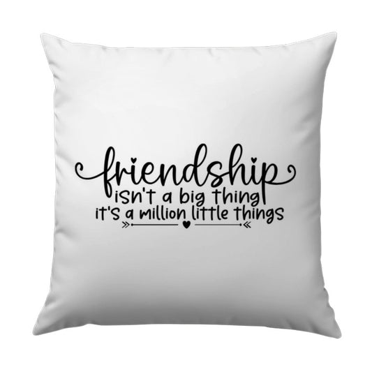 Friendship Pillow, Friendship Quote Pillow, Gift for Friend, Decorative Pillow, Home Decor Pillow, Best Friend Pillow, Gifts for Friends - Tawshia