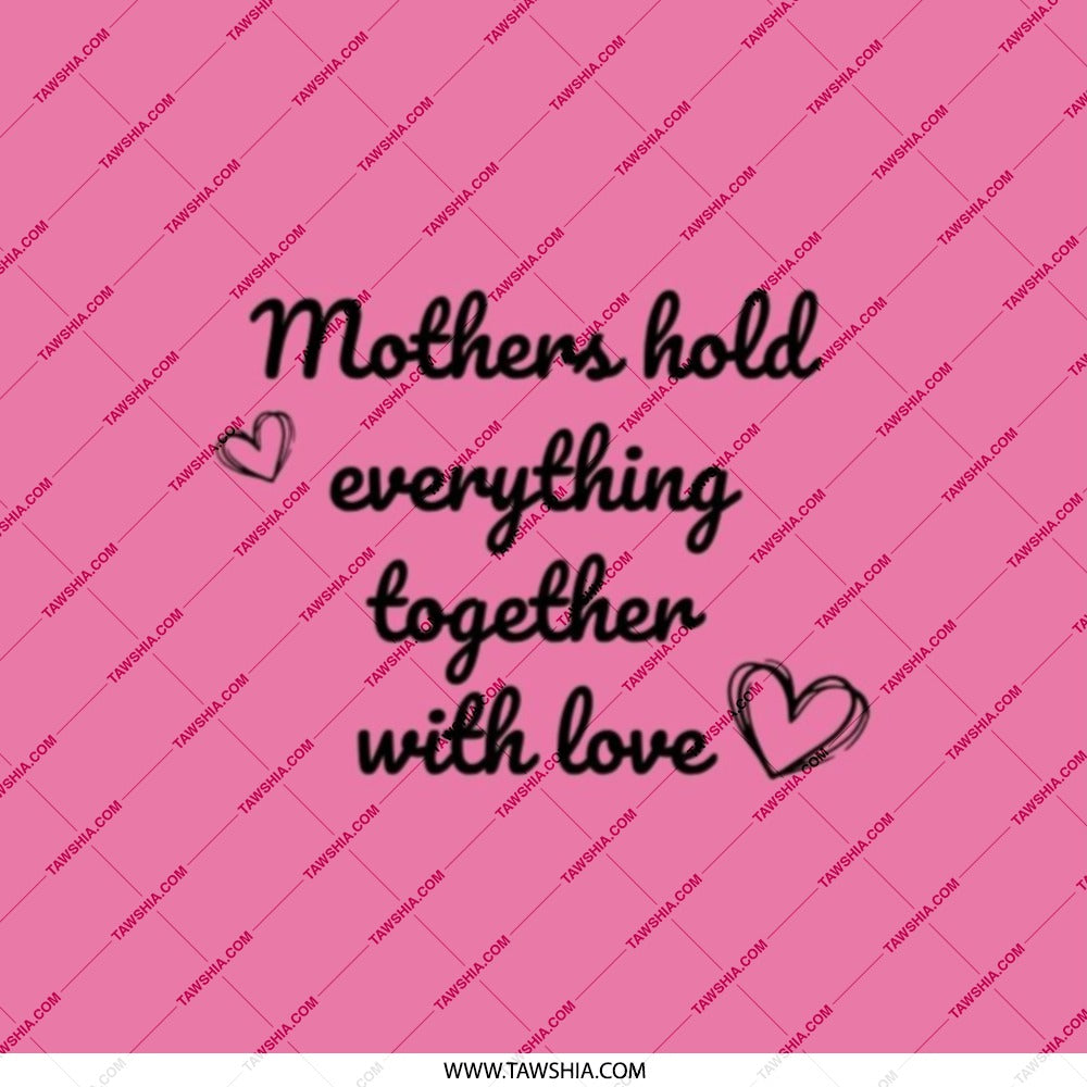 Mothers Hold Everything Together Pocket Mirror, Mom Love Gift, Mothers Day Mirror, Sentimental Present, Pink Cosmetic Mirror - Tawshia