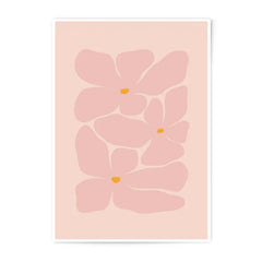 Pink Floral Photographic Print, Minimalist Flower Art, Pastel Wall Decor, Modern Botanical Print, Trendy Aesthetic Photo Print - Tawshia