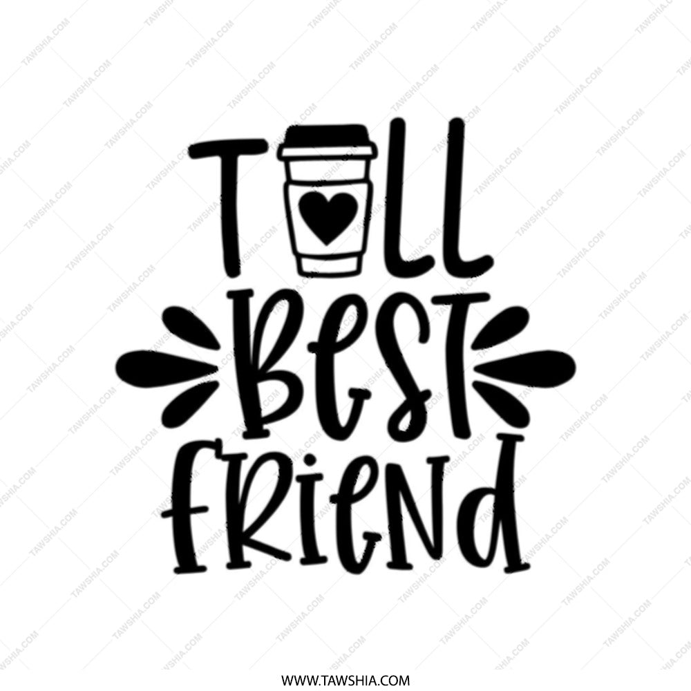 Best Friend Coffee Tote Bag, Gift for Bestie, Cute Friends, Coffee Lover, Friendship Gift, Trendy Tote, Everyday Bag, Present Idea - Tawshia