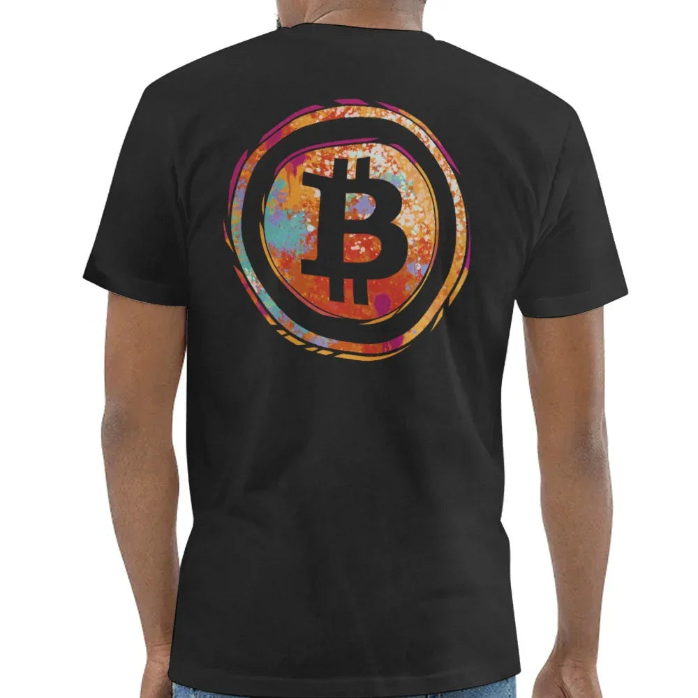 Colorful Bitcoin Logo Men's T-Shirt product type