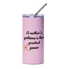 Mothers Patience Tumbler, Mom Gift, Floral Tumbler, Gift for Mom, Mother's Day Present, Mom Coffee Tumbler, Tea Tumbler, Mom Quote - Tawshia