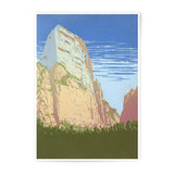 Zion National Park Photographic Print, Utah Wall Art, Travel Poster, American Southwest Landscape, Desert Scenery, Mountain Photography - Tawshia