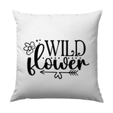 Wildflower Pillow, Floral Throw Pillow, Botanical Pillow, Modern Farmhouse Decor, Decorative Pillow, Flower Pillow, Gift Idea - Tawshia