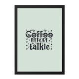 Coffee Before Talkie Wall Art, Funny Coffee Quote Print, Caffeine Lover Gift, Home Decor, Kitchen Art, Office Wall Decor - Tawshia