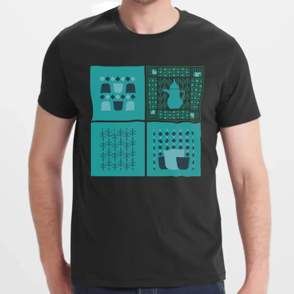 Unique Graphic Tee with Retro Style Print Product Type