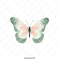 Butterfly Pillow, Insect Art Pillow, Nature Home Decor, Pastel Colors Pillow, Spring Pillow, Butterfly Gifts - Tawshia