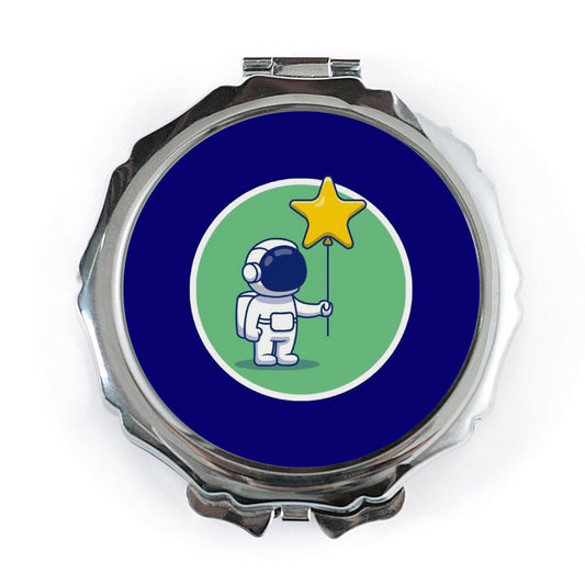 Astronaut Pocket Mirror, Starry Sky Compact Mirror, Space Lover Gift, Cute Travel Mirror,Cosmic Pocket Mirror, On the Go Mirror - Tawshia