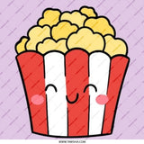 Cute Popcorn Pinback Button, Kawaii Food Pin, Movie Night Gift, Aesthetic Pin, Trendy Pin, Food Lover Gift, Unique Lapel Pin - Tawshia