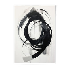Abstract Photographic Print, Black and White Wall Art, Modern Art Print, Contemporary Home Decor, Minimalist Photography, Brush Strokes - Tawshia