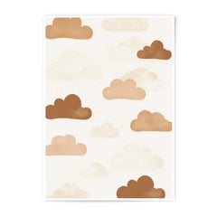 Boho Clouds Photographic Print, Neutral Nursery Art, Abstract Cloudscape Wall Decor, Minimalist Home Art, Kids Room Print - Tawshia