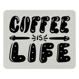 Coffee Is Life Mouse Pad, Funny Mousepad, Desk Accessory, Office Decor, Gift Idea, Computer Accessory, Work From Home, Stylish Mouse Pad - Tawshia