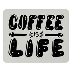 Coffee Is Life Mouse Pad, Funny Mousepad, Desk Accessory, Office Decor, Gift Idea, Computer Accessory, Work From Home, Stylish Mouse Pad - Tawshia