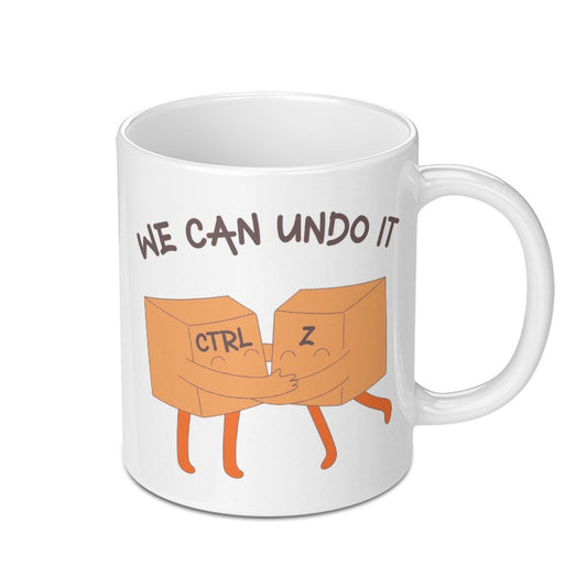 Undo It Mug, Ctrl Z Hug Mug, Programmer Gift, Computer Keyboard Key, Funny Gift, Unique Coffee Mug, Coder Mug, Gift for Developers - Tawshia
