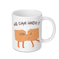 Undo It Mug, Ctrl Z Hug Mug, Programmer Gift, Computer Keyboard Key, Funny Gift, Unique Coffee Mug, Coder Mug, Gift for Developers - Tawshia