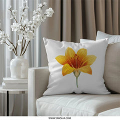 Floral Pillow, Tiger Lily Pillow, Flower Throw Pillow, Botanical Print Pillow, Home Decor Pillow, Accent Pillow - Tawshia