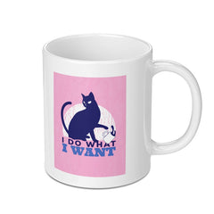 I Do What I Want Funny Cat Design Mug product