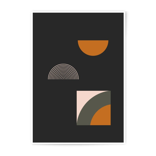Modern Geometric Photographic Print, Abstract Shapes Art, Minimalist Wall Decor, Contemporary Design, Home Office Art - Tawshia