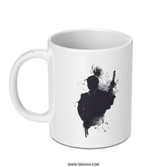 Samurai Silhouette with Sword Design Mug product type