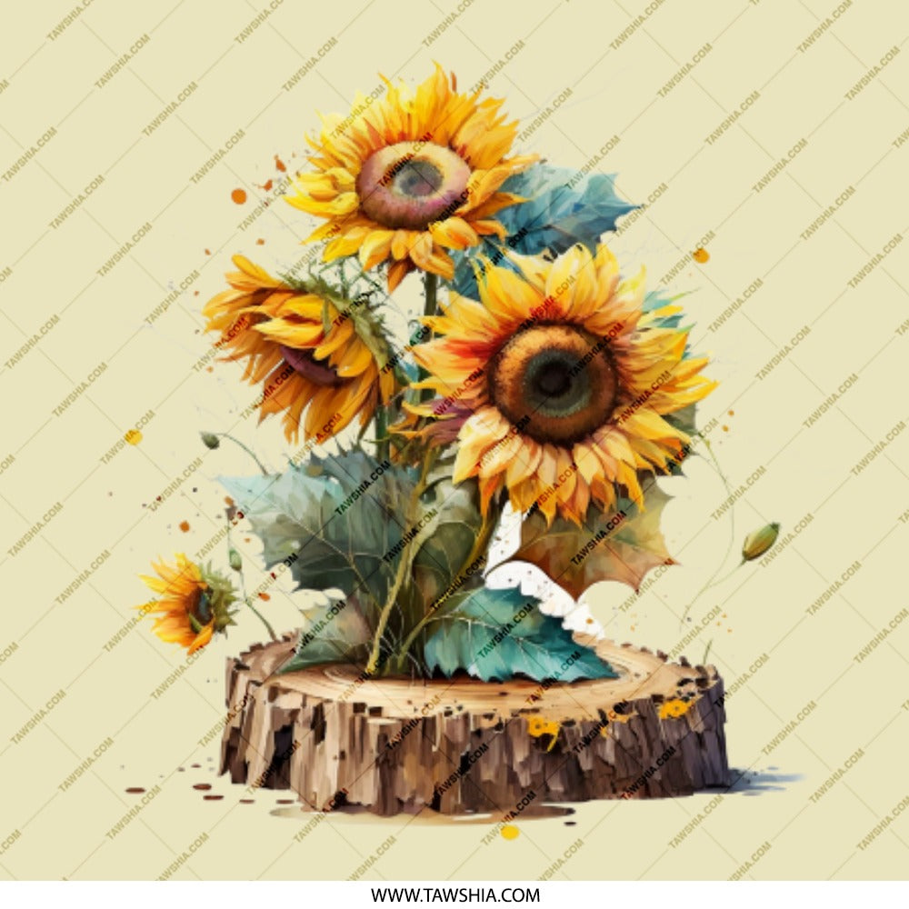 Sunflower Pinback, Watercolor Sunflowers, Floral Pin, Garden Flower Art, Cute Pin, Trending Now, Nature Lover Gift, Flower Garden Pin - Tawshia