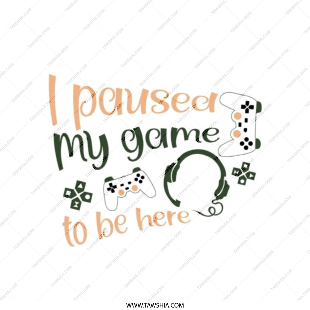 Funny Gamer Tote Bag, I Paused My Game, Video Game Lover Gift, Gaming Headset, Gift for Him, Gift for Her, Unique Tote Bag - Tawshia