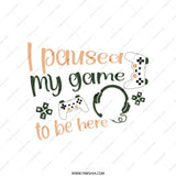 Funny Gamer Tote Bag, I Paused My Game, Video Game Lover Gift, Gaming Headset, Gift for Him, Gift for Her, Unique Tote Bag - Tawshia