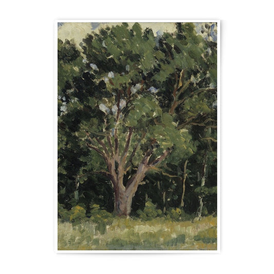 Vintage Tree Photographic Print, Forest Landscape Art Print, Nature Painting, Rustic Wall Decor, Greenery Scene, Classic Artwork - Tawshia