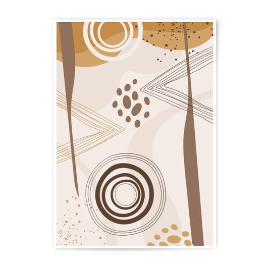 Abstract Shapes Photographic Print, Modern Art Print, Geometric Wall Art, Minimalist Home Decor, Neutral Color Art, Art Print - Tawshia