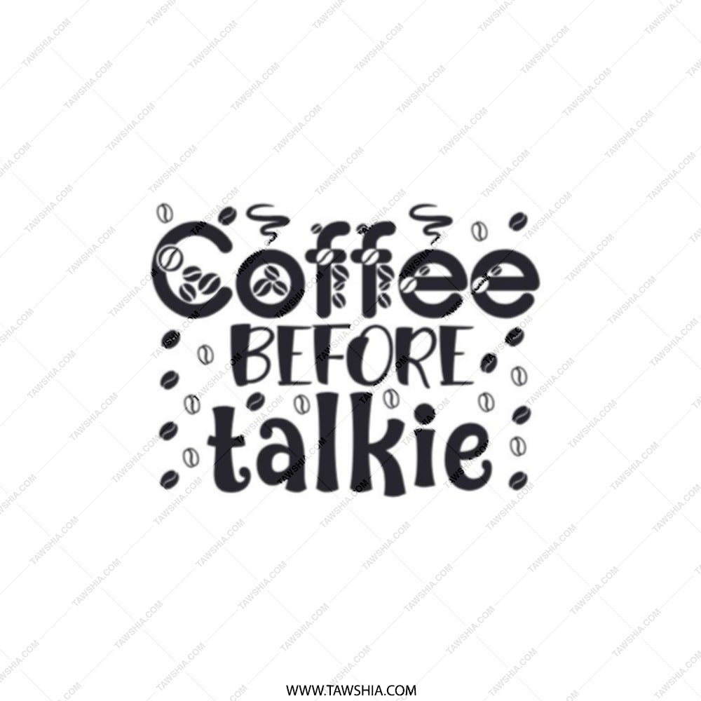Coffee Before Talkie Pocket Mirror, Funny Coffee Lover Gift, Sarcastic Coffee Quote Mirror, Cute Pocket Mirror for Friends - Tawshia
