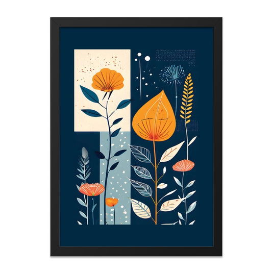 Abstract Floral Wall Art, Botanical Print, Modern Wall Decor, Colorful Flower Art Print, Home Decor Art, Trendy Wall Art - Tawshia
