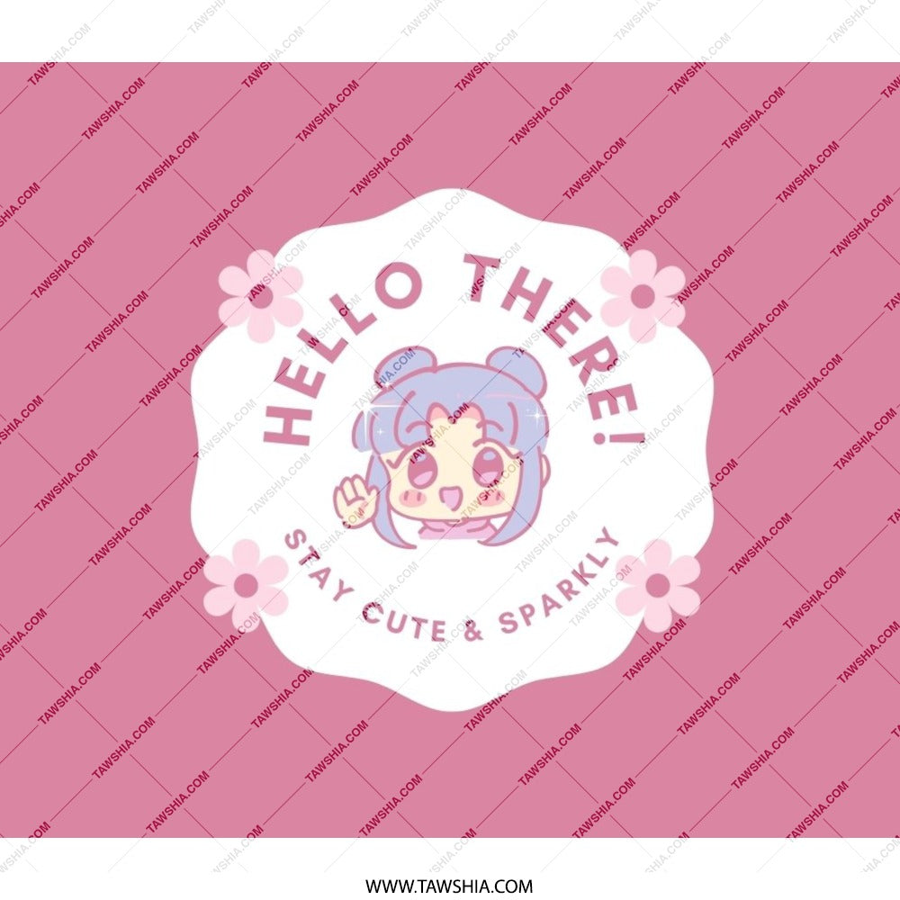 Kawaii Backpack, Anime Style Backpack, Hello There Backpack, Cute Graphic Backpack, Unique Design Backpack - Tawshia