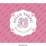 Kawaii Backpack, Anime Style Backpack, Hello There Backpack, Cute Graphic Backpack, Unique Design Backpack - Tawshia
