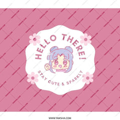 Kawaii Backpack, Anime Style Backpack, Hello There Backpack, Cute Graphic Backpack, Unique Design Backpack - Tawshia