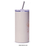 Iced Coffee Tumbler, Watercolor Frappe Cup, Aesthetic Beverage Tumbler, Cold Drink Lover Gift, Coffee Lover Tumbler, Stylish Coffee Tumbler - Tawshia