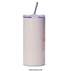 Iced Coffee Tumbler, Watercolor Frappe Cup, Aesthetic Beverage Tumbler, Cold Drink Lover Gift, Coffee Lover Tumbler, Stylish Coffee Tumbler - Tawshia