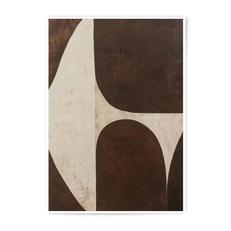 Abstract Shapes Photographic Prints, Minimalist Art Print, Geometric Wall Decor, Brown Beige Prints, Modern Home Decor, Fine Art Prints - Tawshia