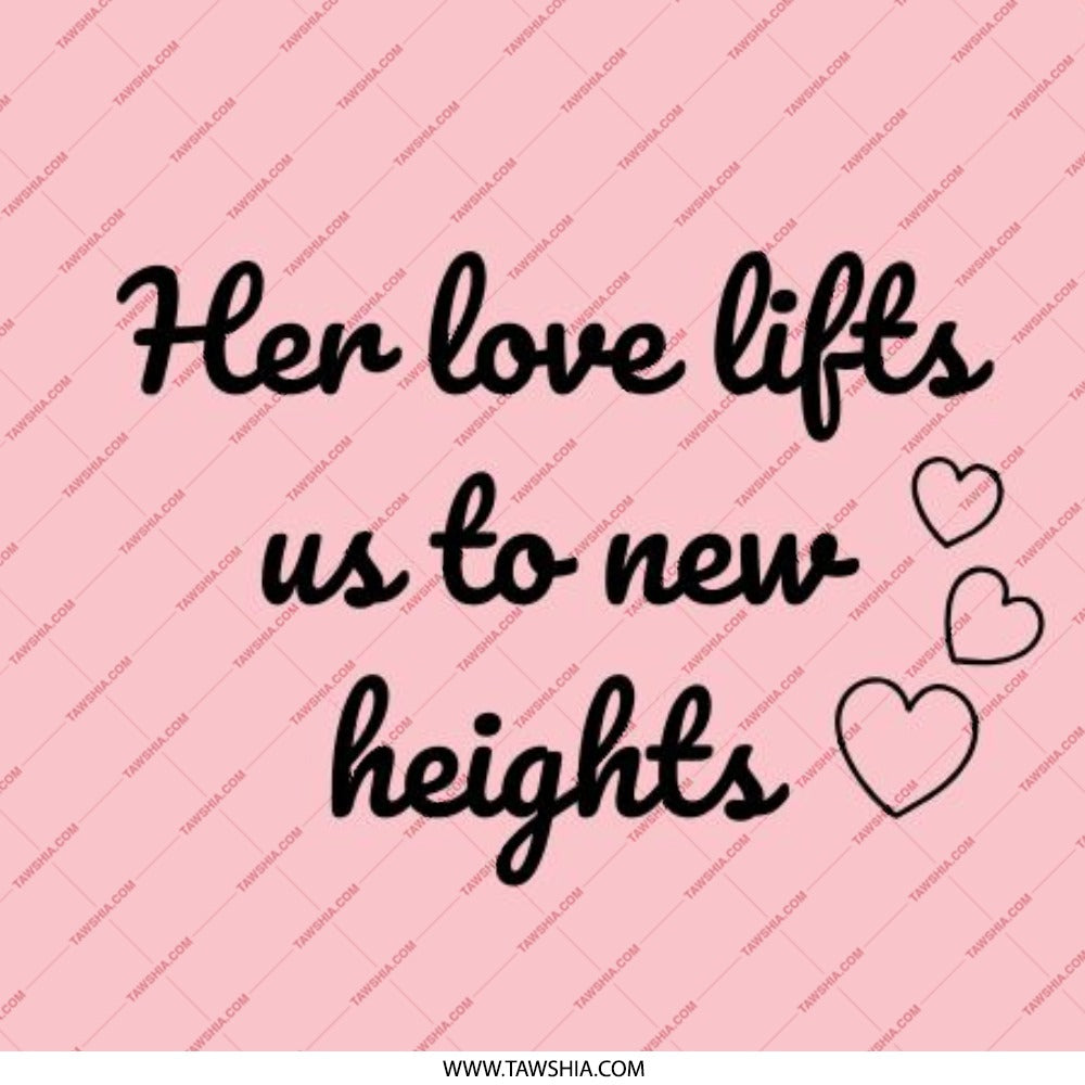 Her Love Lifts Pinback Button, Inspirational Quote Button, Positive Saying Pinback Button, Gift for Her, Heart Design Pinback Button - Tawshia