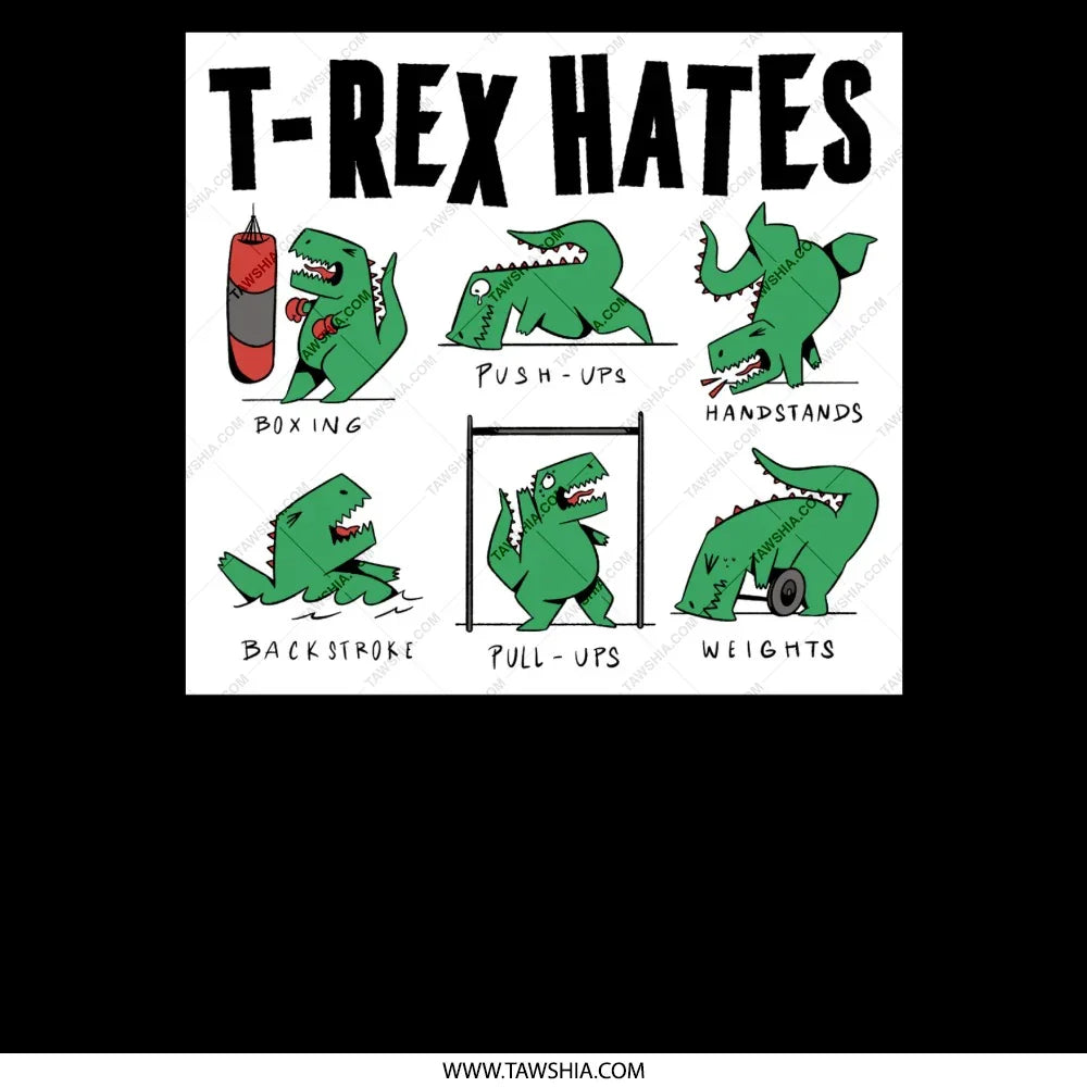 T-Rex Hates Boxing Push-Ups Handstands Fitness Product
